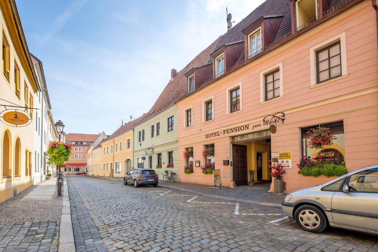 Hotel-Pension Zum Markt Torgau Exterior foto