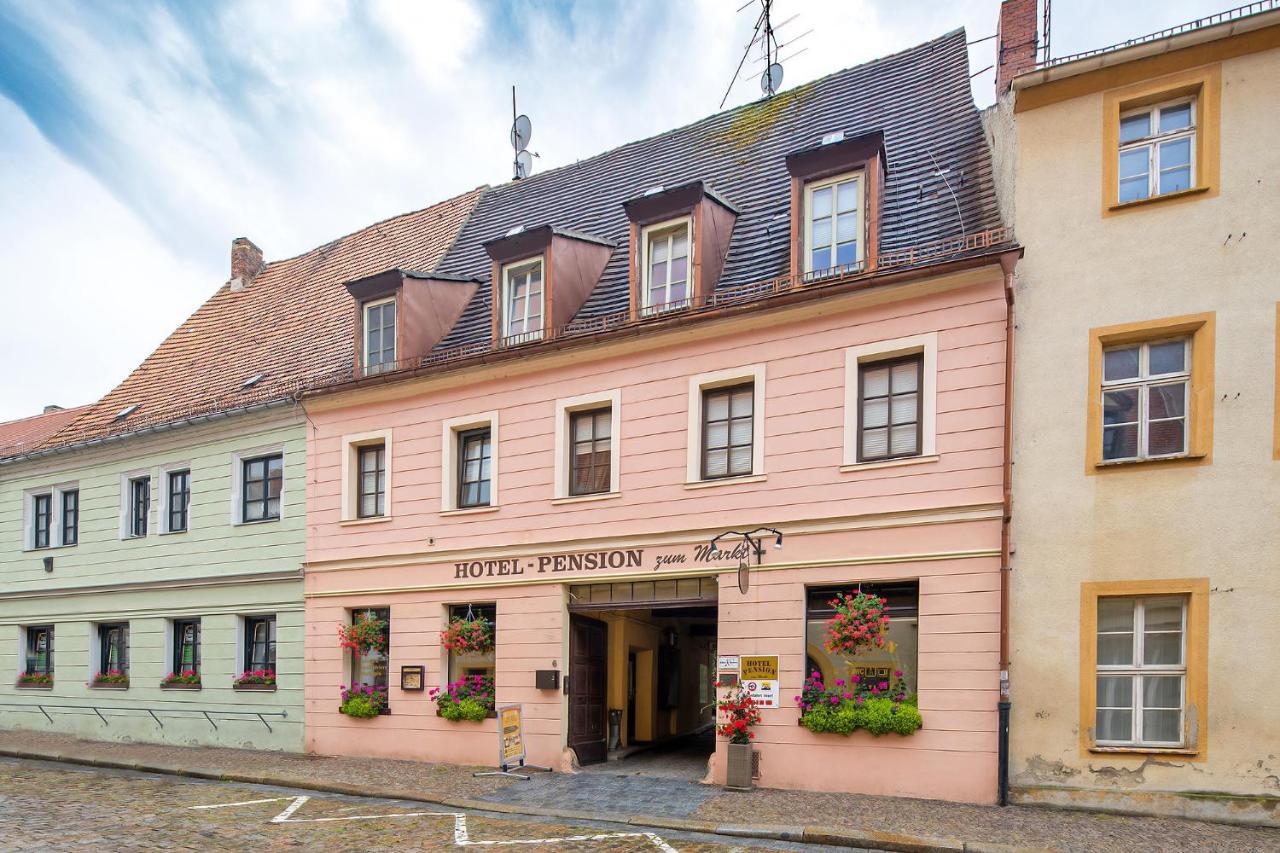 Hotel-Pension Zum Markt Torgau Exterior foto